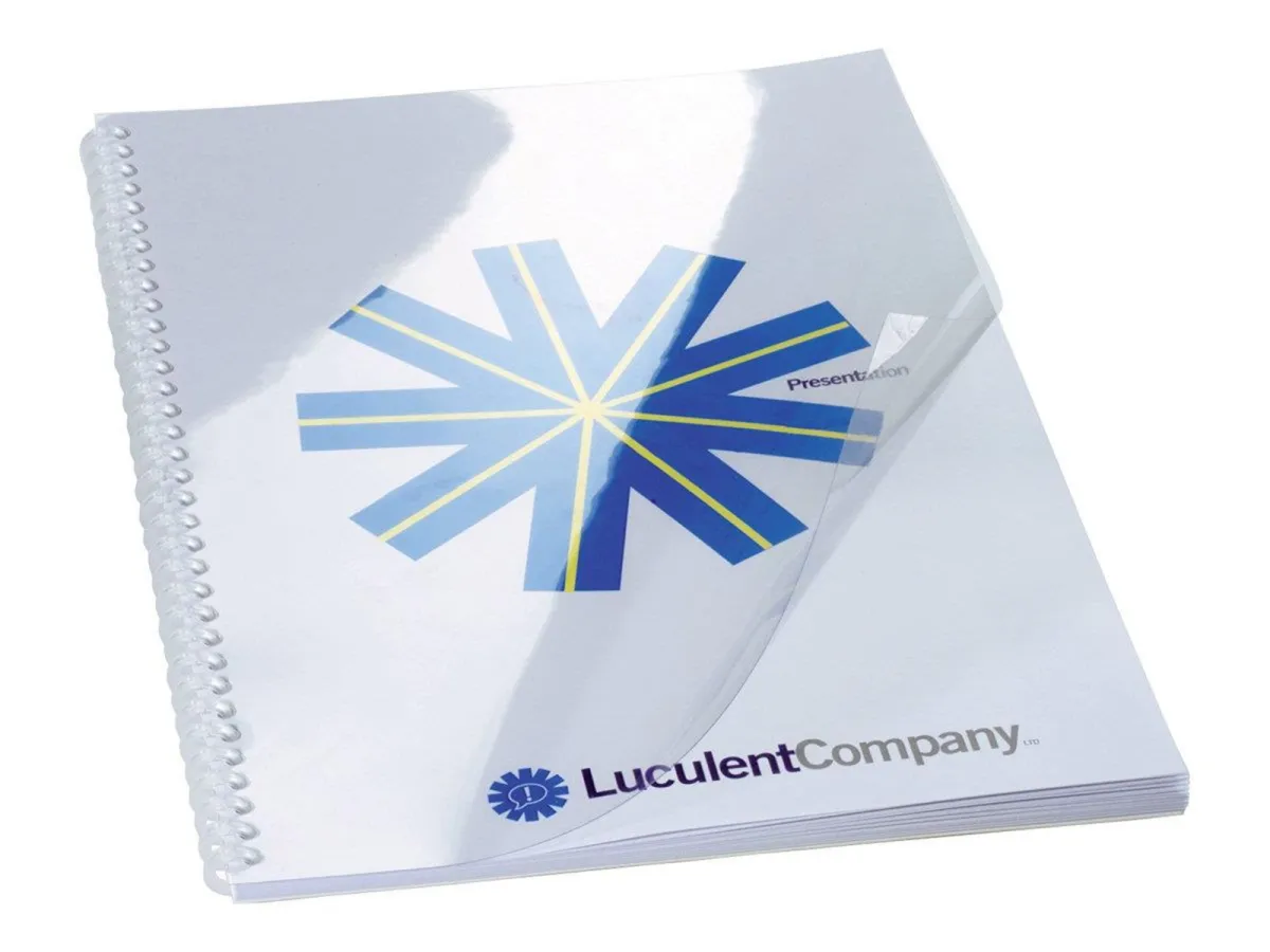 GBC - report file - for A4 - clear (pack of 100)