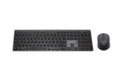Gembird Backlight Pro Business Slim wireless desktop set - keyboard and mouse set - QWERTY - US - black - Tastatur & Maus Set - Englisch (US) - Schwarz