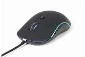 Gembird Illuminated large size wired mouse - Maus (Schwarz)