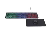 Gembird KBS-UML-01 - keyboard mouse and mouse pad set - US - Tastatur, Maus und Mousepad-Set - Englisch (US) - Schwarz