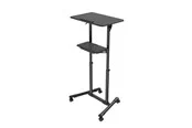 Gembird Mobile lecture desk with caster wheels black