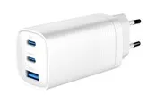 Gembird Universal GaN USB charger QC 3.0 & PD 65W 2-port - White