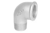 +GF+ Elbow 90° galvanized for m 1/4