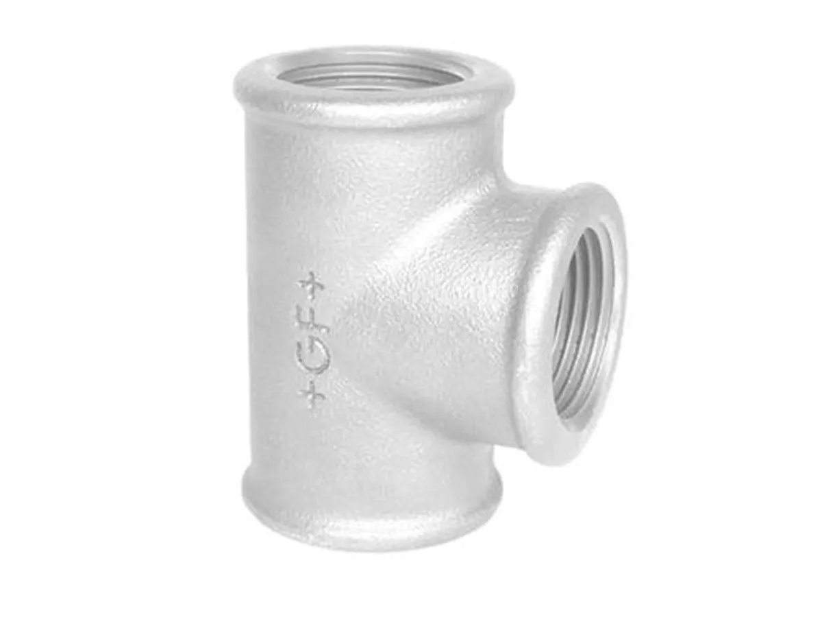 +GF+ Tee galvanized 3/8