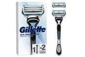 Gillette Skinguard Sensitive Razor Handle + 2 blades