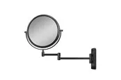 Gillian Jones Double-Sided Wall Mirror w. x10 Magnification - Black