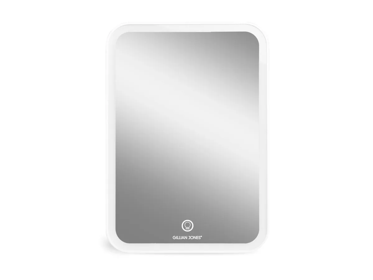 Gillian Jones Tablet Mirror with LED and USB-C - White
