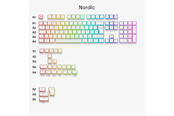 Glorious Aura V3 Keycaps White - Nordic ISO - (13 - Schlüsselschalter Zubehör