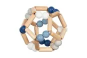 Goki Wooden Gripping Ring Elastic Ball Blue