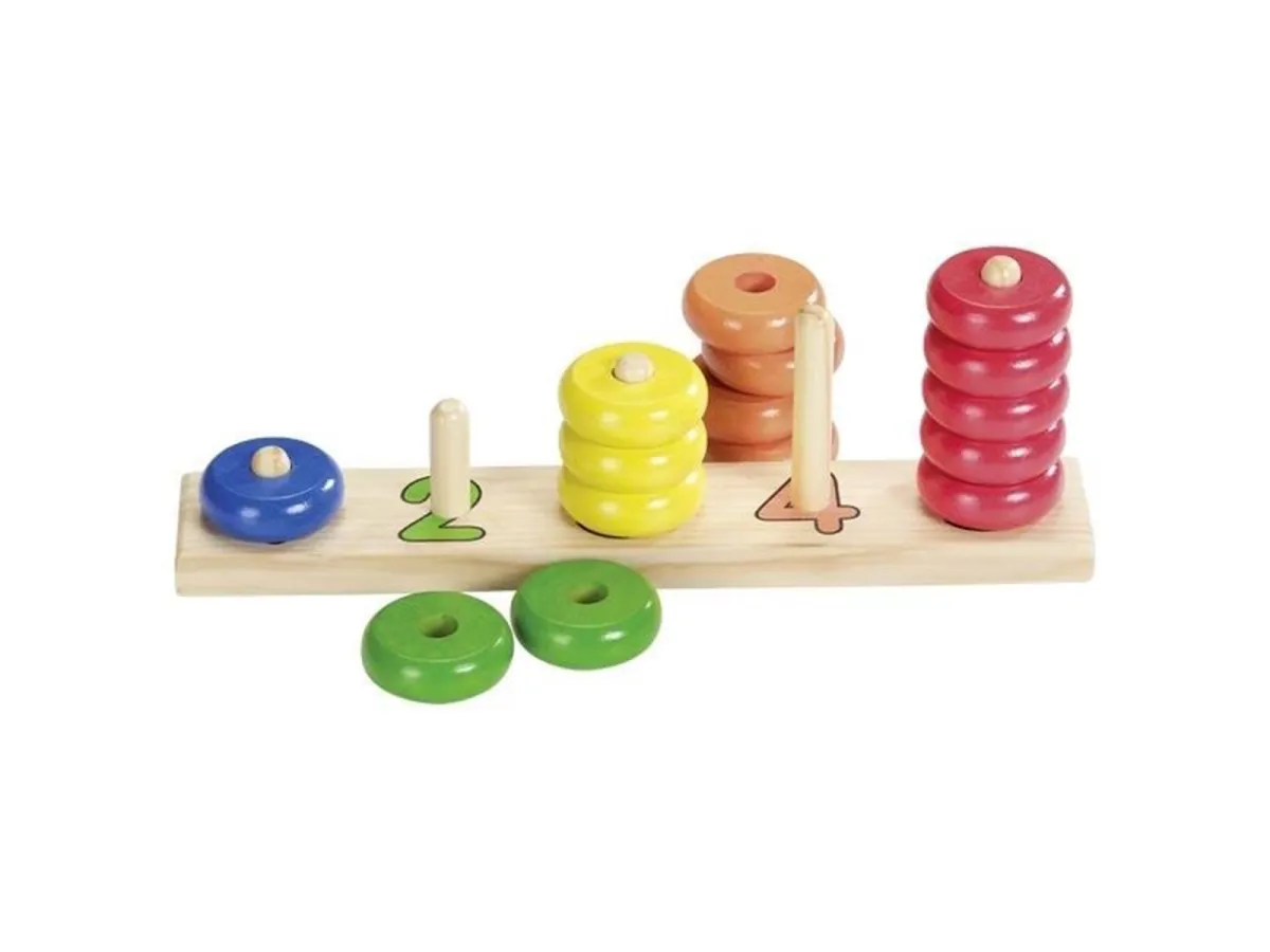 Goki Wooden Stacking Puzzle color