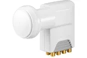 Goobay Universal Octo LNB white-grey - digital SAT-LNB (
