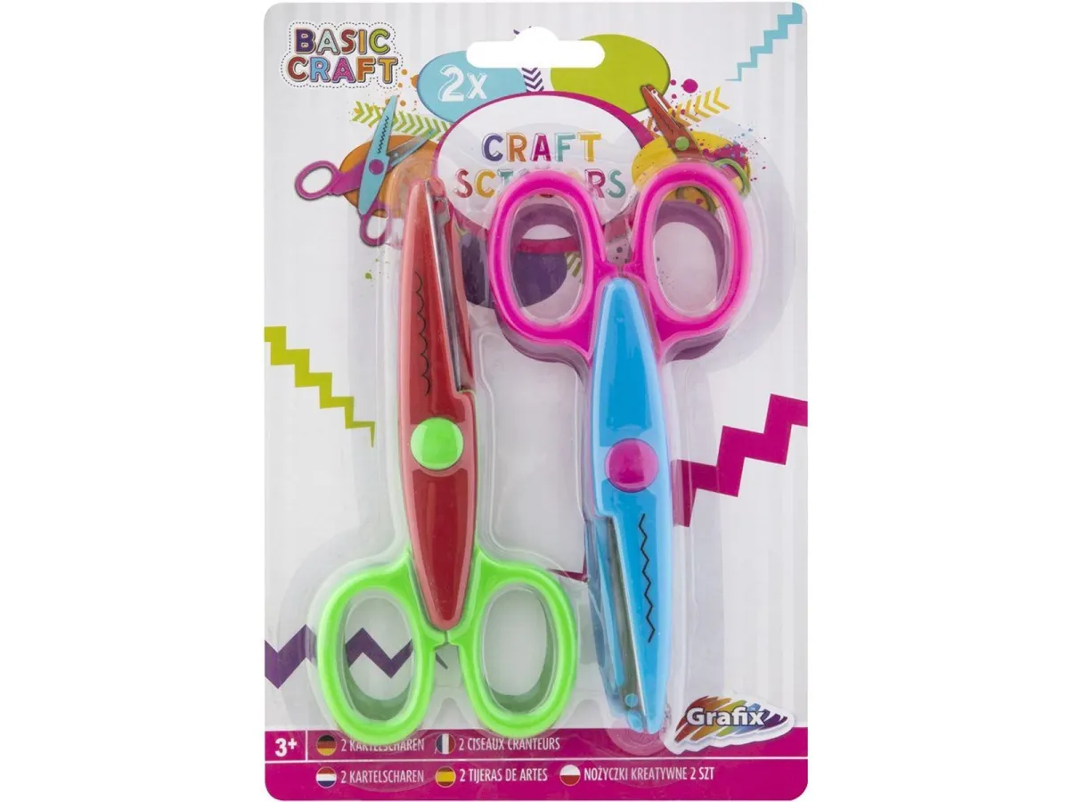 Grafix Scissors 2 pcs shape cut
