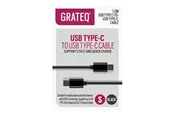 Grateq - USB-C cable - 24 pin USB-C to 24 pin USB-C - 1 m