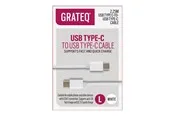 Grateq - USB-C cable - 24 pin USB-C to 24 pin USB-C - 2.25 m