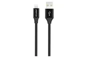 GreyLime Braided USB-A to MFi Lightning Cable Black 2 m