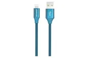 GreyLime Braided USB-A to MFi Lightning Cable Blue 1 m