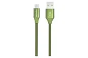 GreyLime Braided USB-A to MFi Lightning Cable Green 2 m