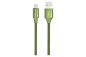 GreyLime Braided USB-A to Micro USB Cable Green 1 m