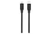 GreyLime Braided USB-C to MFi Lightning Cable Black 1 m