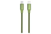 GreyLime Braided USB-C to USB-C Cable Green 1 m