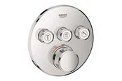Grohe Grohtherm SmartControl Thermostat for installation with two valves, chrome