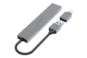 Hama 00200141 interface hub USB-Hubs - USB 3.1 - 4 - Grau