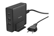 Hama Essential Line power adapter - 5-20V - 2 x USB 24 pin USB-C - 65 Watt