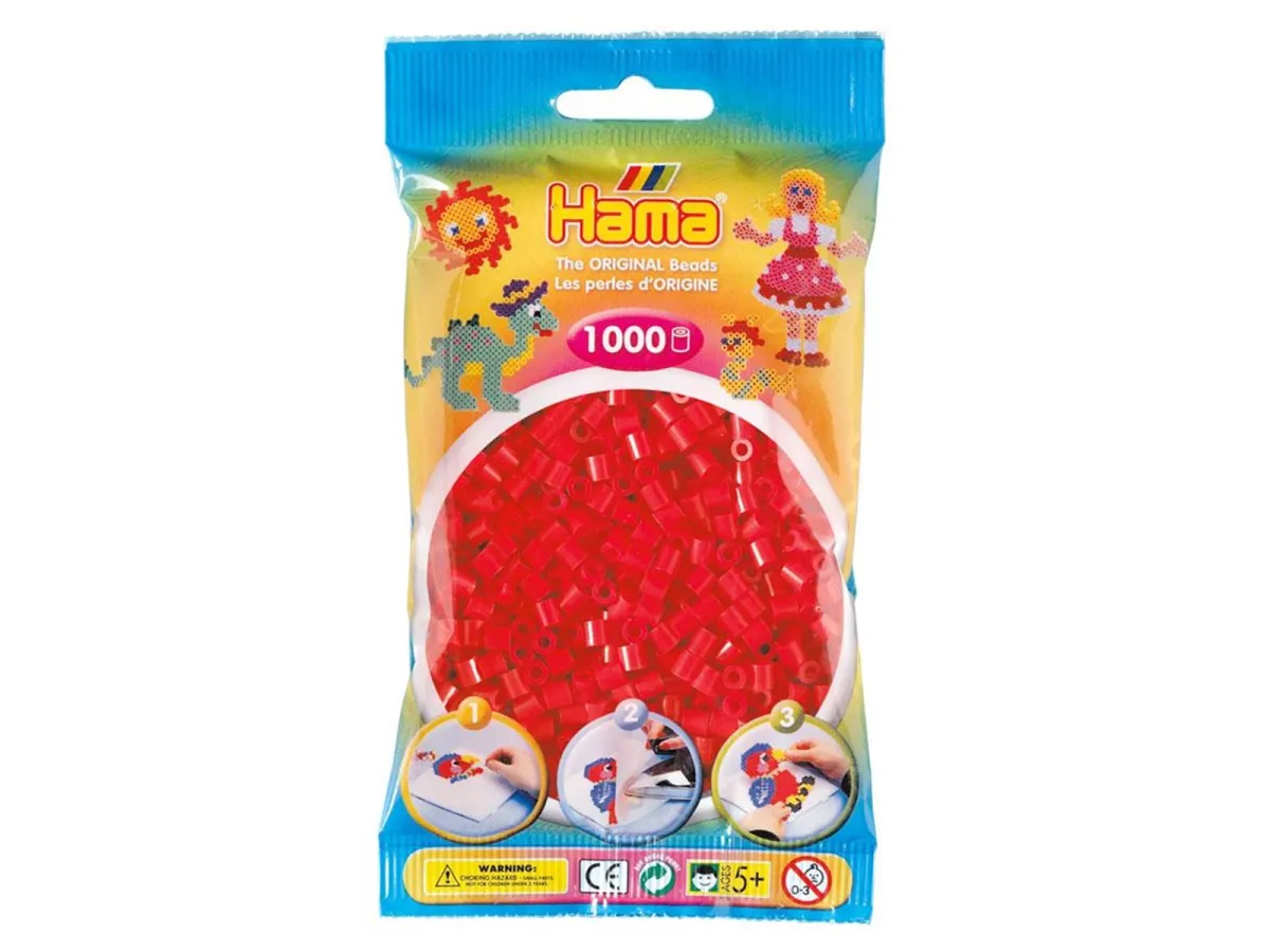 Hama Ironing beads-red (05) 1000pcs.