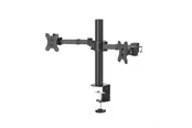 Hama mounting kit - full-motion - for 2 monitors - black