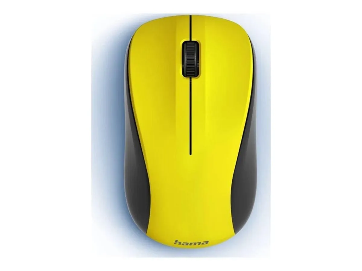 Hama MW-300 V2 mouse - Maus (Gelb)