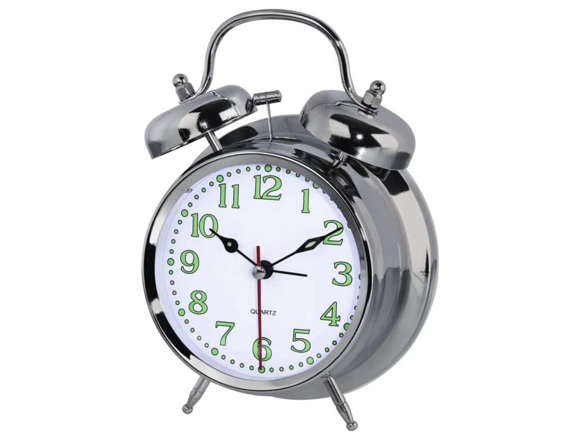 Hama "Nostalgia" alarm clock silver