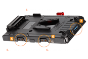HEDBOX UNIX-URSA - V-Mount Adapter Power Plate