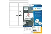 HERMA Ablösbare Adressetiketten A4, 99,1 x 42,3 mm, weiß