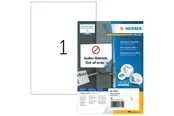 HERMA Ablösbare Etiketten A4, 210 x 297 mm, weiß