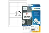 HERMA Ablösbare Etiketten A4, 96 x 42,3 mm, weiß