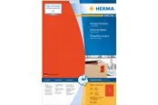 HERMA Coloured labels A4 199.6 x 143.5 mm red permanent adhesion