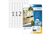 HERMA Power-Etiketten A4, 25,4 x 16,9 mm, weiß, extrem stark haftend, aus Papier