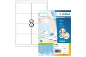 HERMA PREMIUM Adressetiketten A4, 99,1 x 67,7 mm, weiß, permanent haftend