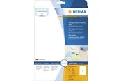 HERMA Transparent film labels matt A4 210 x 297 mm weatherproof permanent adhesion