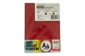 Hobby Mate Cardboard A4 220g. 10 sheets RED