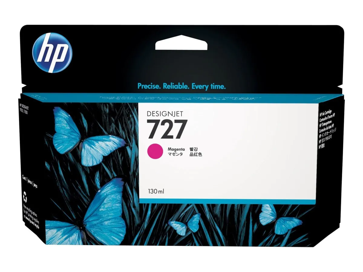 HP 727 / B3P20A Magenta Ink - Tintenpatrone Farbstoffbasiertes Rot