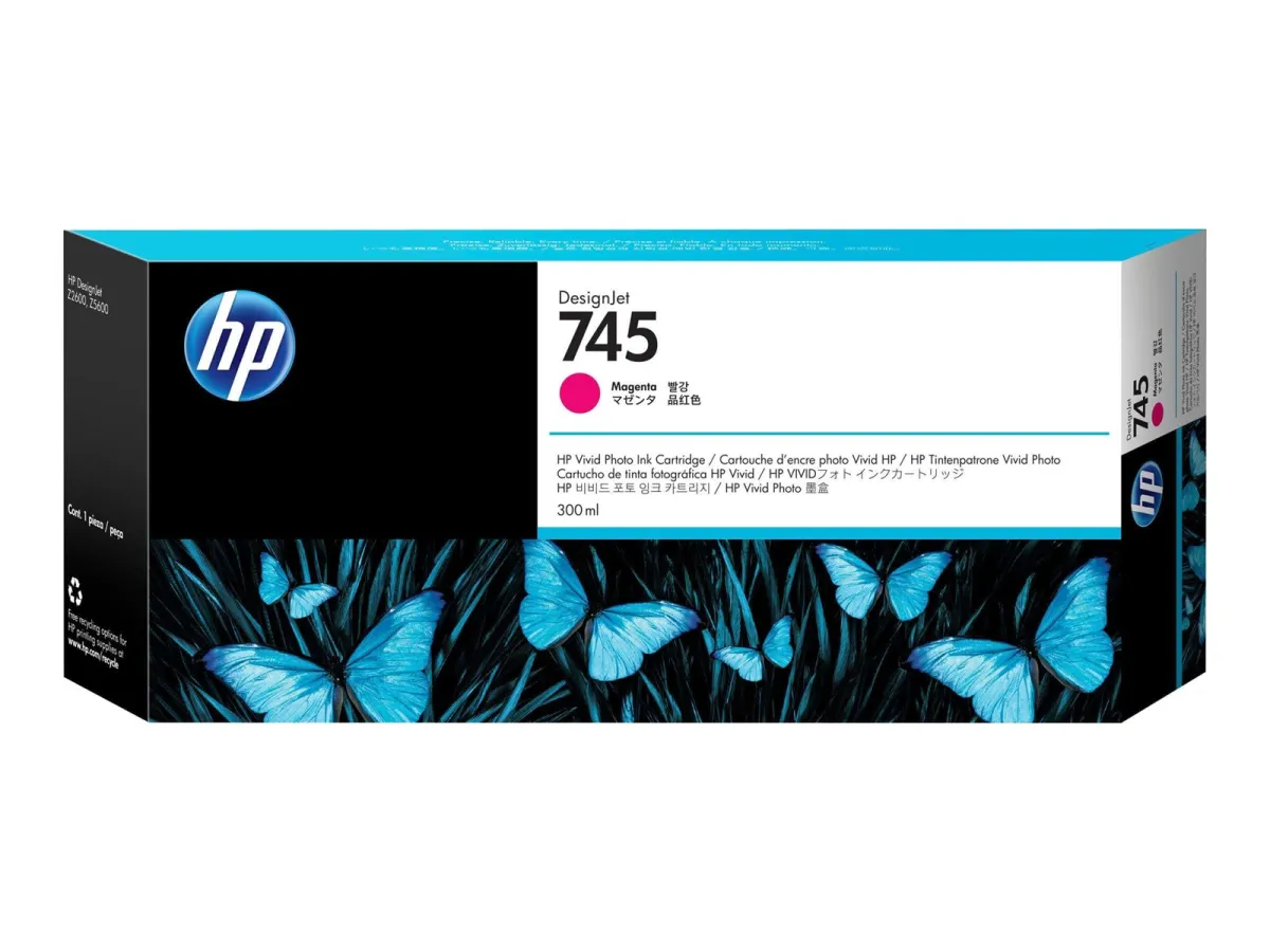 HP 745 / F9K01A - High Capacity - Magenta Ink - Tintenpatrone Magenta