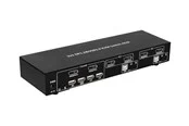 IC INTRACOM techly 2-Port DisplayPort1.2 Dual-Monitor KVM Switch
