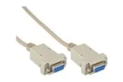 InLine - null modem cable - DB-9 to DB-9 - 2 m