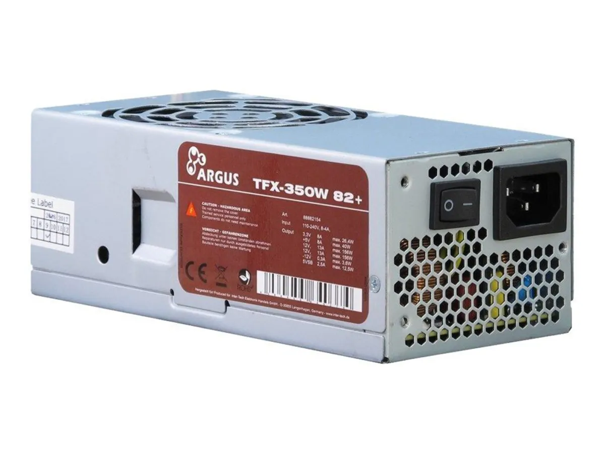 Inter-Tech Argus TFX-350W Netzteile - 350 Watt - 80 mm - ATX - 80 Plus White (bis zu 80% effektiv)