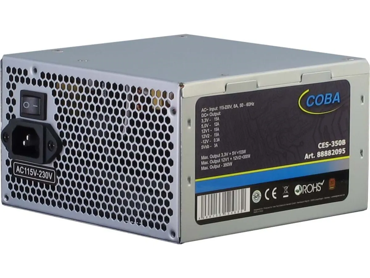 Inter-Tech Coba CES-350B Netzteile - 350 Watt - 120 mm - ATX - 80 Plus Bronze zertifiziert