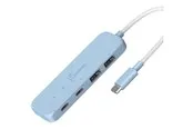 j5create JCH342EC - hub - USB-C - 4 ports USB-Hubs - 4 - Blau