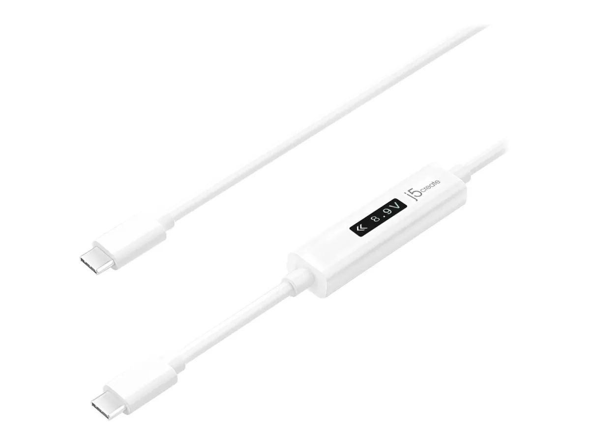 j5create USB-C Dynamic Power Meter Charging Cable