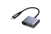 Joyroom 2-in-1 Audio adapter SY-L01 Lightning to 3.5mm + Lightning (black) USB-Hubs