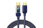 Joyroom A4 USB-C / USB-C 100W 1.2m Cable with Display - Blue